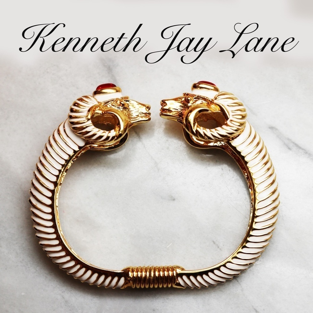 🏆 BOOKPIECE Kenneth Jay Lane Ram's Head Bracelet